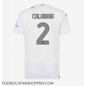 AC Milan Davide Calabria #2 Udebanetrøje Dame 2023-24 Kortærmet